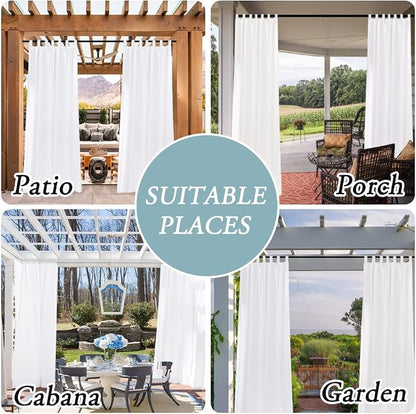 H.VERSAILTEX Outdoor Linen Sheer Curtains - Image 7