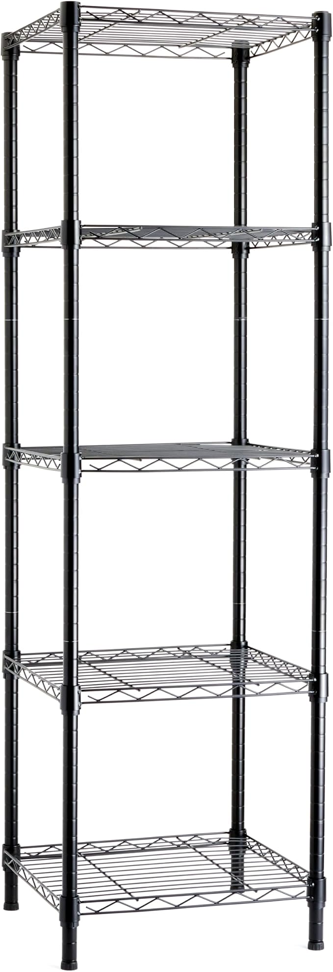 Amazon Basics 5-Shelf Tower Adjustable Storage Shelving Unit by AmazonBasics