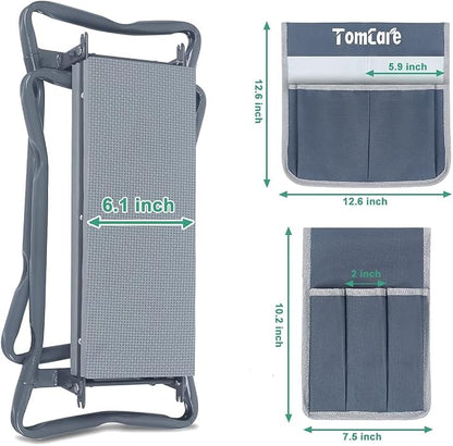 TomCare Garden Kneeler and Seat, Sturdy Garden Bench, Foldable Garden Stool | - Image 2