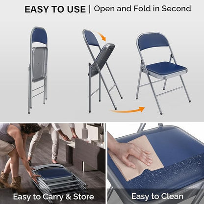 VINGLI 10 Pack Folding Chairs - Image 6