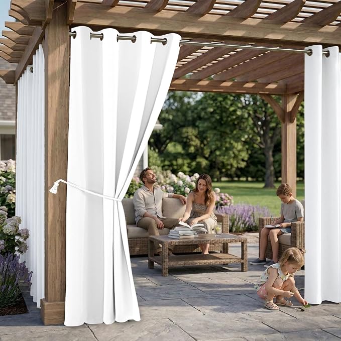 Outdoor Indoor Curtains W52 x L132 - Image 2