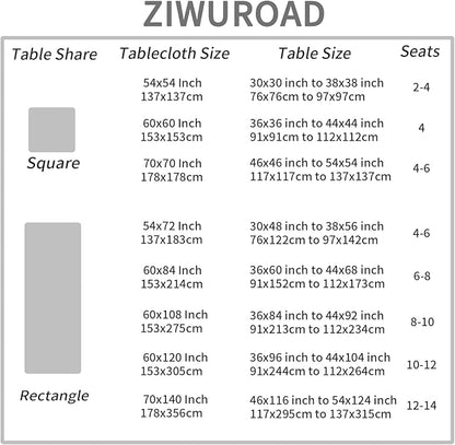 French Rectangle Tablecloth 70 x 120 Inch, Beige Jacquard Spillproof Waterproof Table Cloth, Polyester Cotton Decorative Fabric Table Cover for Dining, Party, Wedding, Kitchen, Farmhouse