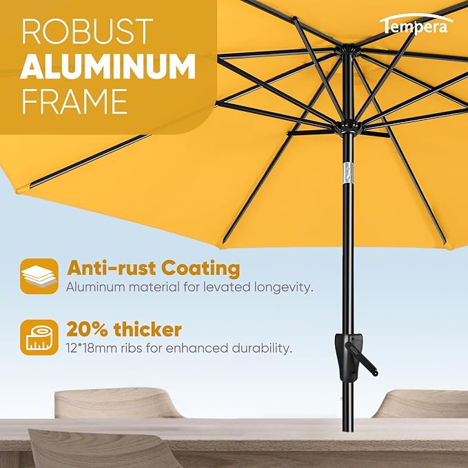 Tempera Patio Market Outdoor Table Umbrella - Image 4