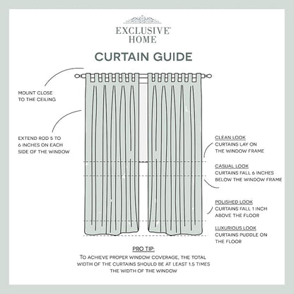 EXCLUSIVE HOME Cabana Solid Indoor/Outdoor Light Filtering Hook-and-Loop Tab - Image 5