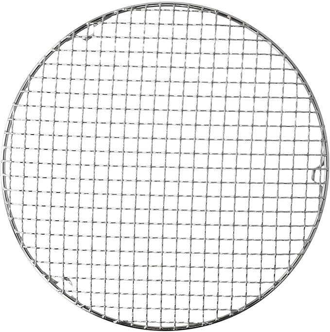 Stainless Steel BBQ Grill Grid with Legs, Round Grid Cooking Net, Even Heating for Outdoor Camping and Home Barbecue(30.5cm)