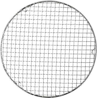 Stainless Steel BBQ Grill Grid with Legs, Round Grid Cooking Net, Even Heating for Outdoor Camping and Home Barbecue(30.5cm)