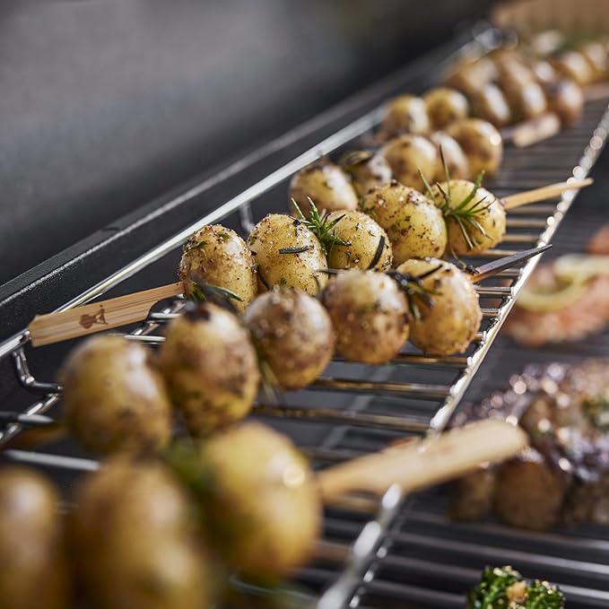 Weber Genesis S-415 Liquid Propane Gas Grill for Outdoor Grilling, 4 Burners, Stainless Steel