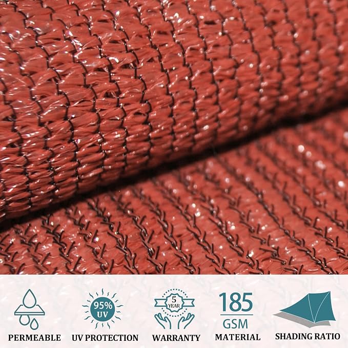 Shade&Beyond 10'x28' Sun Shade Sail Canopy Rectangle, UV Block Breathable - Image 3