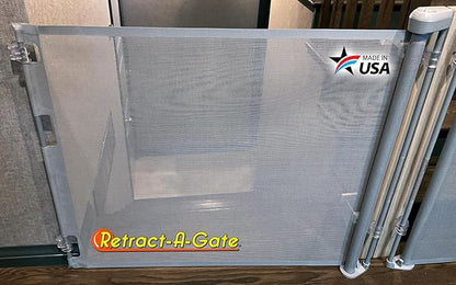 Retract-A-Gate 52" Gray: The Original and only Made in USA Retractable Baby, Dog, & Cat Gate