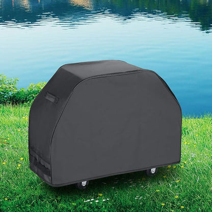 Grill Cover 60 Inch, Heavy Duty Waterproof BBQ Cover, Gas Grill Cover for Weber, Char-Broil, Brinkmann, 60" W x 23" D x 42" H