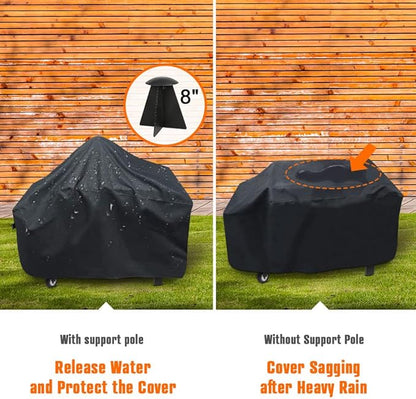 iCOVER 36 inch Griddle Cover for Blackstone, 600D Heavy Duty Waterproof Flat Top Grill Covers for 36" Grills 1554 1825 for Weber 36” Griddles with Support Pole