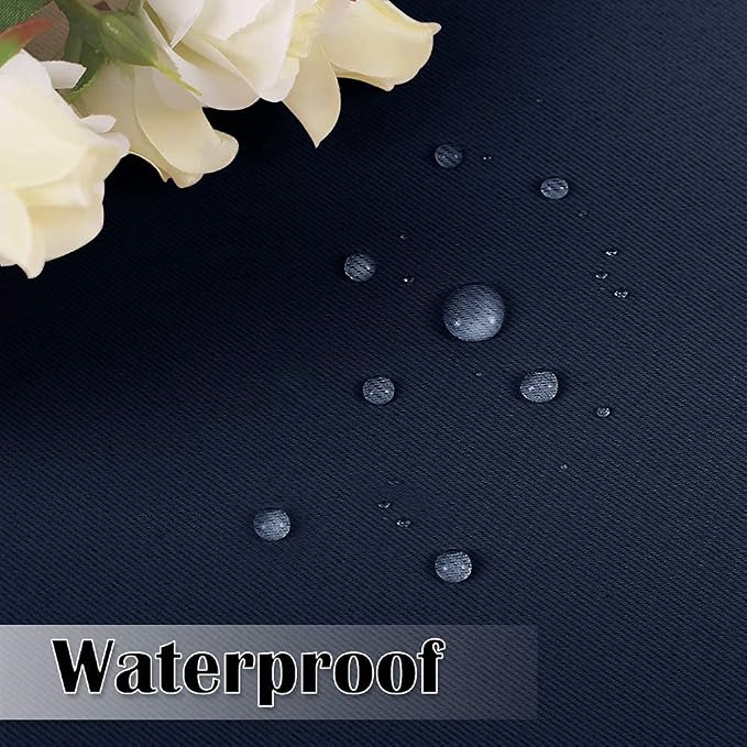 Outdoor Curtains for Patio W70 x L95 Inch Navy Blue, 1 Panel | Outdoor - Image 5