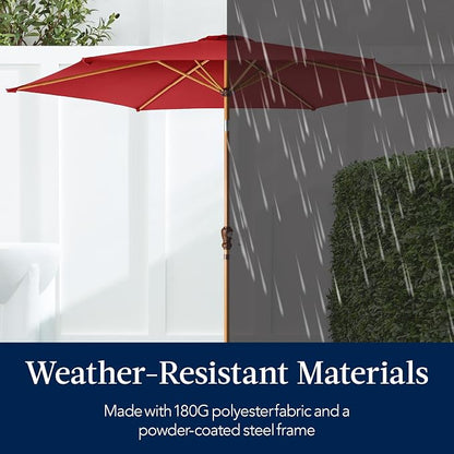Best Choice Products 10ft Market Umbrella, Outdoor Sun Shade - Image 5