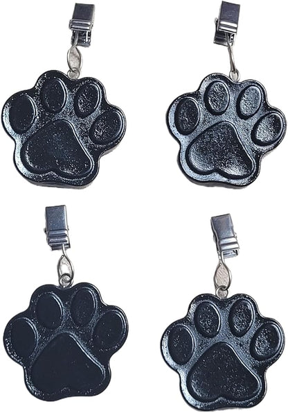 TwoFish Home Set of 4 Cat's paw Resin Table Cover Tablecloth Weights Clips Handicraft Cat's pawTablecloth Clips Pack of 4