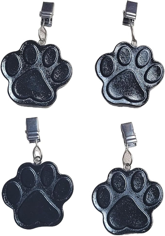TwoFish Home Set of 4 Cat's paw Resin Table Cover Tablecloth Weights Clips Handicraft Cat's pawTablecloth Clips Pack of 4