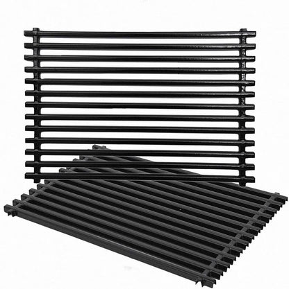 GasSaf Grill Grates for Weber Spirit 300, Spirit 700, Genesis Silver Gold B|C, Platinum B|C, Porcelain Grid Grates Replacement for Genesis 1000-3500, Gas Grill Parts for Weber 7525 (17.4 x11.8)