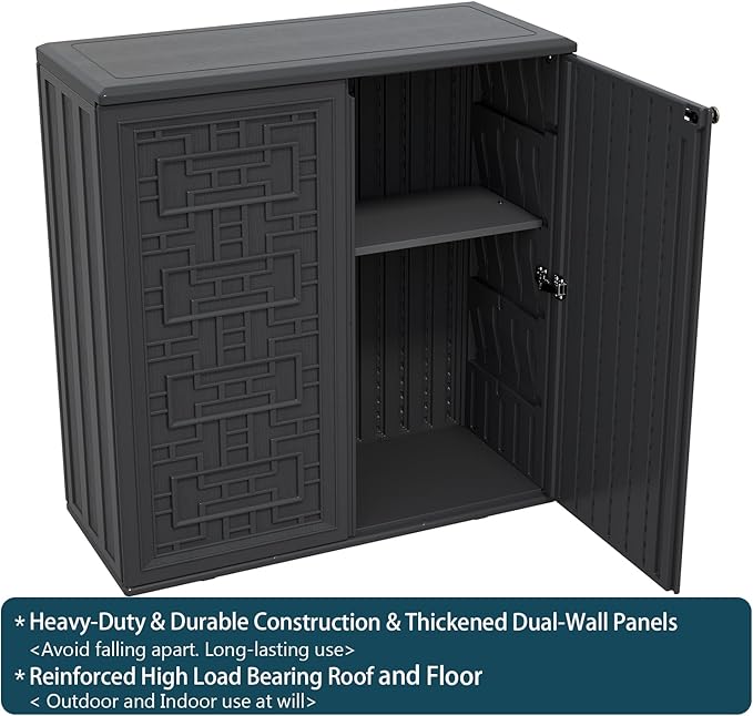 HOMSPARK Indoor/Outdoor Storage Cabinet - Image 6