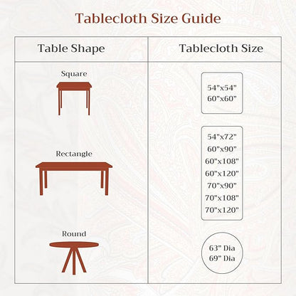 Maison d' Hermine Table Cloth Rectangle Table 100% Cotton 60 x 90 Inches Tablecloth Reusable Decorative Everyday Use for Dining Room, Farmhouse, Home, Party, Festive & Wedding Spring Summer - Cedrat