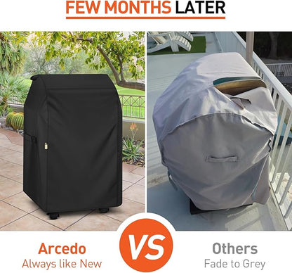 Arcedo Grill Cover 30 Inch Compatible with Weber Spirit 210 Gas Grills, Waterproof Heavy Duty Small Fade Resistant BBQ Cover, Compared to 7105, Not Fit for Spirit II E-210