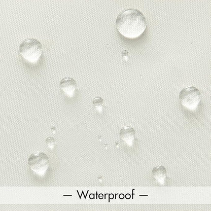 MIULEE Ivory Waterproof Outdoor Sheer Curtains - Image 3