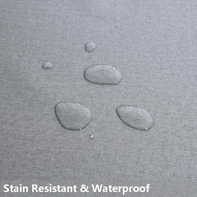 TruDelve Plastic Table Cloth for Rectangle Tables Grey Vinyl Tablecloth Waterproof Wipeable Oilcloth Tablecloths for Parties Dining Table Cover (54'' x 108'', Pure Gray)