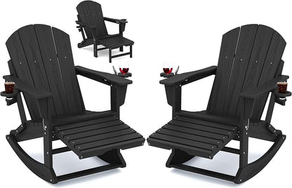 Adirondack Rocking Chair Set of 2 by KINGYES
