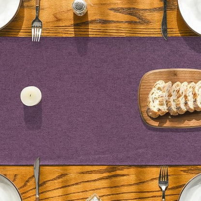 Artoid Mode Purple Table Runner, Seasonal Summer Washable Kitchen Dining Table Decoration for Home Party Decor 13x60 Inch