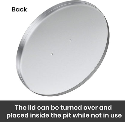 Stanbroil 22" Stainless Steel Round Fire Pit Cover, Fire Pit Ring Lid Fits for 19-Inch Drop-in Firepit Pan and 18 Inch Flat Fire Pit