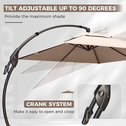 Grand patio 9x12 FT Large Cantilever Umbrella - Image 5