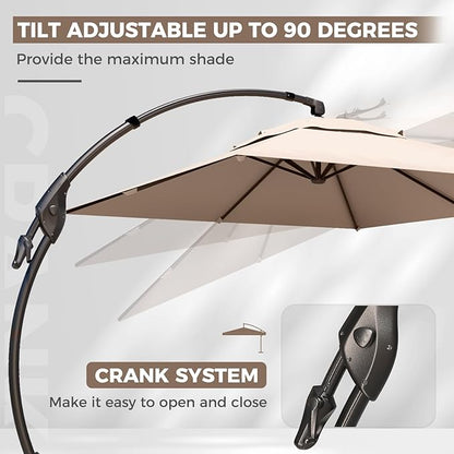 Grand patio 10x13 FT Large Cantilever Umbrella - Image 5