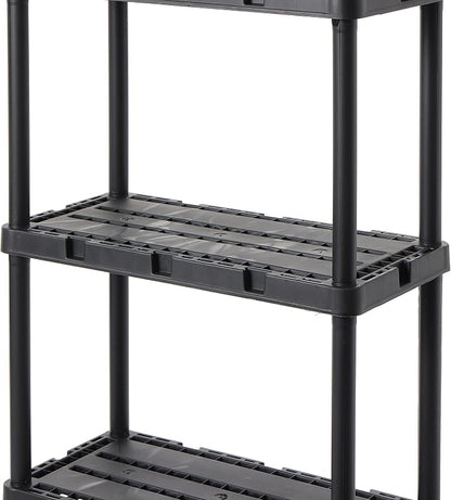 Gracious Living 3 Pack Light Duty Storage Shelves, Knect-A-Shelf 4-Shelf - Image 9