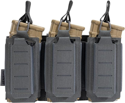 EXCELLENT ELITE SPANKER Tactical Open-Top Single/Double/Triple Molle Mag Pouch for Pistol Mag Pouch Tactical Bag Accessories Holder