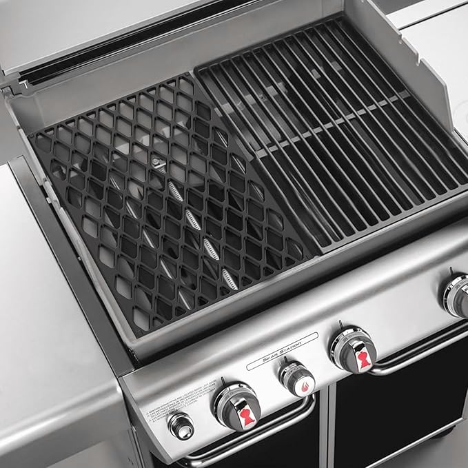 onlyfire Cast Iron Cooking Grate for Weber Genesis 300 Series Grills, Weber 7524 Grill Grate Replacement for Genesis E310 E320 E330 S310 S320 S330