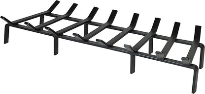 SteelFreak Heavy Duty Steel Fireplace Grate - Made in The USA (36 Inch)