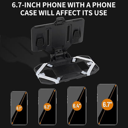 Tactical Molle Phone Holder for Plate Carrier Vest, Quick Release & Adjustable Phone Mount, Compatible with 4.7-6.7 inch Smart Phones, Durable Tactical Accessories for Outdoor Enthusiasts