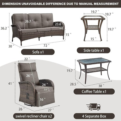 5 Piece Patio Furniture Set - Image 2