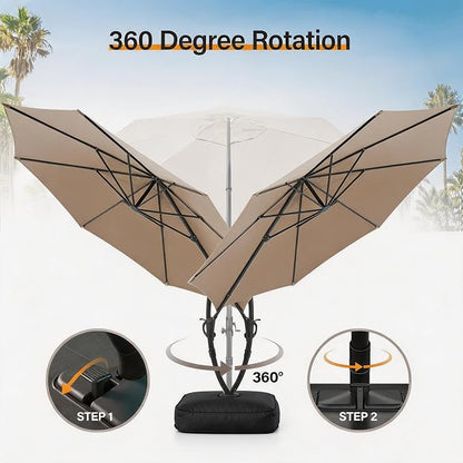 12ft Patio Cantilever Umbrella - Image 4