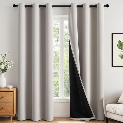 MIULEE Stone 100% Blackout Curtains by MIULEE