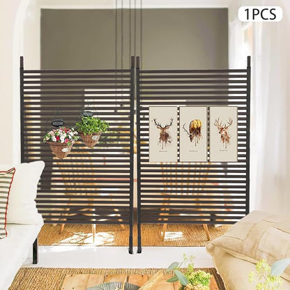 Outdoor Privacy Fence Screen, Privacy Fence Screen for Outside Decorative Privacy Screen Fence Panels,3.6 ft W x 6 ft H Tall Divider for Outdoor Garden Backyard Patio Decorative,Brown,1PC