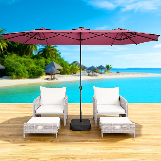 15FT Double-Sided Patio Umbrella - Image 8
