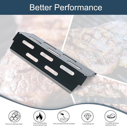 Heat Deflectors for Weber Genesis II 300/LX 300, GS4 Genesis ii E-310 ii E-315 ii E/S335 ii se-335 Grill (Porcelain Steel, ES/410 * 3)