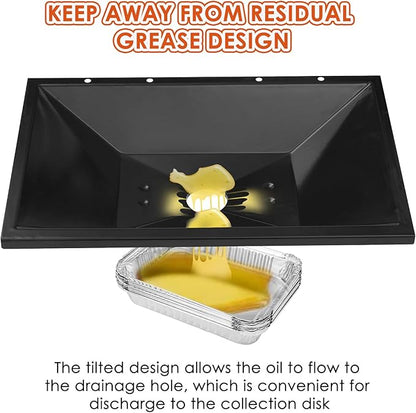 99250 Grease Tray for Weber Genesis 1000/2000/3000, Genesis Silver B/C&Gold B/C, Drip Pan Tray Replace for Weber Spirit E-310 E-320 SP-320 Series (2007-2012), Platinum B/C(2005 and Newer)