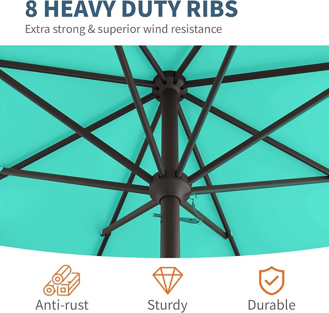 10FT Patio Umbrella, Outdoor Umbrella - Image 4