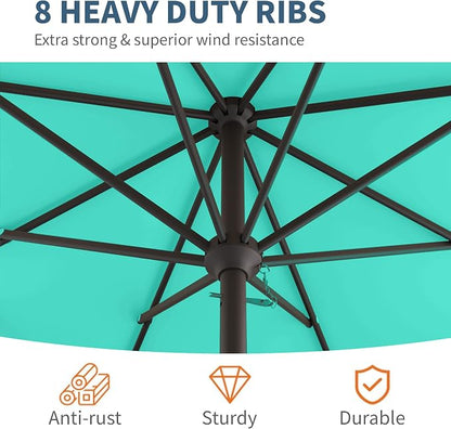 10FT Patio Umbrella, Outdoor Umbrella - Image 4