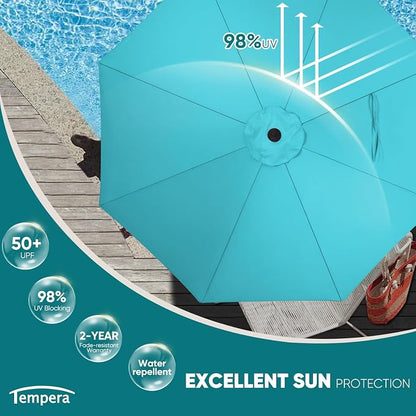 Tempera Patio Market Outdoor Table Umbrella - Image 3