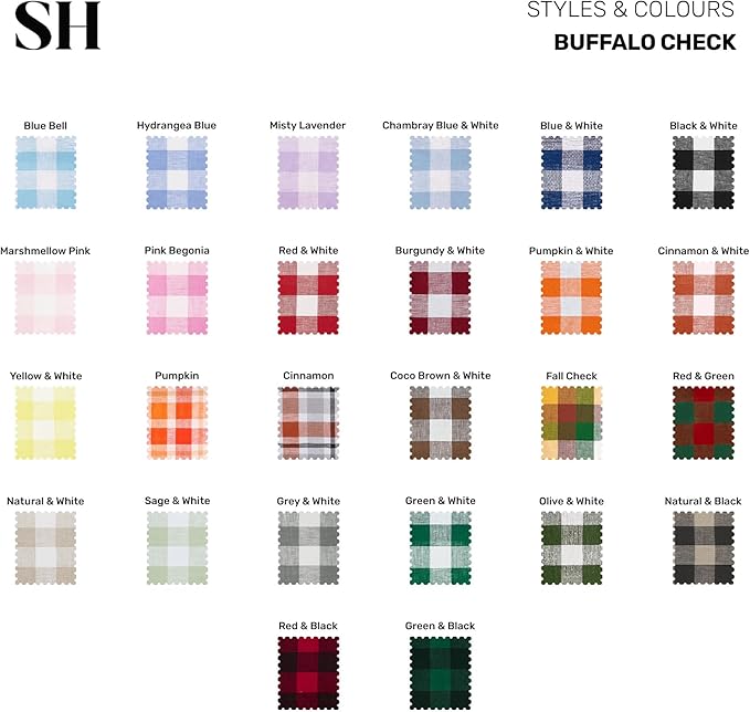 Solino Home Linen Checkered Table Runner 108 Inches Long - 100% Pure Linen Buffalo Check Misty Lavender Table Runner 14 x 108 Inch Ideal for Dining, Valentines, Spring, Easter