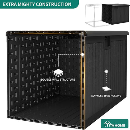 YITAHOME XL 180 Gallon Large Deck Box | Outdoor Storage - Image 2