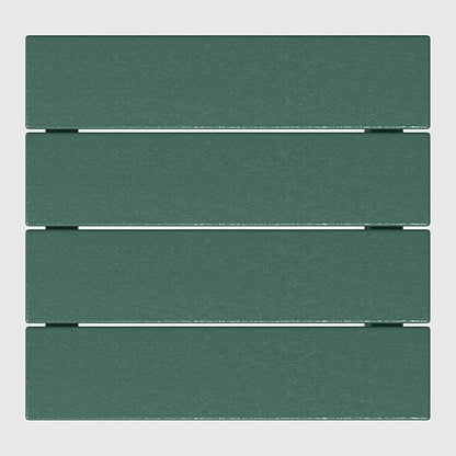 Costaelm Kids Outdoor Side Table, Small Patio HDPE Adirondack Square Table, Porch End Table for Outside Pool Garden, Dark Green