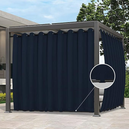 Easy-Going Outdoor Curtains for Patio 1 Panel, 54x108 inch, Weatherproof by Easy-Going