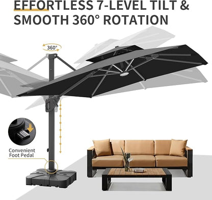 10 X 13 FT Cantilever Patio Umbrella - Image 6